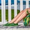 Mocassins femme 688 vert cru