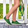 Mocassins femme 688 vert cru