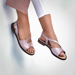 Sandales femme 5059 rose poudré lifestyle