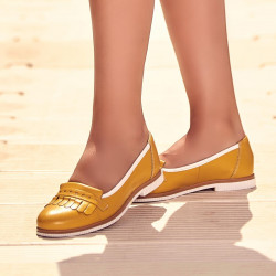 Chaussures casual femme 699 jaune combiné