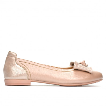 Ballerines femme 6014 poudre nacré combiné
