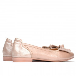 Ballerines femme 6014 poudre nacré combiné