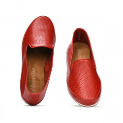 Mocassins femme 6013 rouge