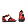 Sandales enfants petits 66c vernis rouge