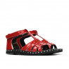 Sandales enfants petits 66c vernis rouge