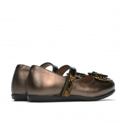 Petits chaussures enfants 67c marron nacré combiné