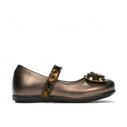 Petits chaussures enfants 67c marron nacré combiné