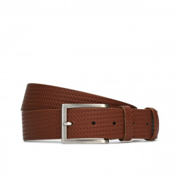 Ceinture hommes 26b marron pressé
