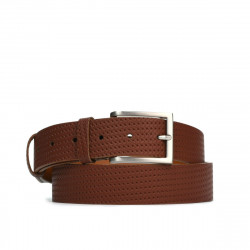 Ceinture hommes 26b marron pressé