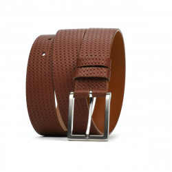 Ceinture hommes 26b marron pressé