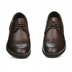 Chaussures élégantes adolescents 396 à café