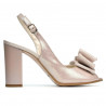 Sandales femme 1256 satin poudré