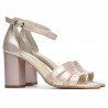 Sandales femme 1277 satin poudré