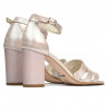 Sandales femme 1277 satin poudré