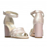 Sandales femme 1277 satin poudré