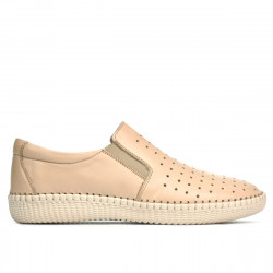 Mocassins femme / adolescents 689 beige01