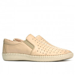Mocassins femme / adolescents 689 beige01