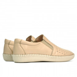 Mocassins femme / adolescents 689 beige01