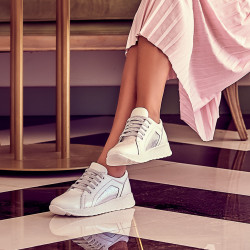 Baskets/casual femme 6010 blanc nacré combiné