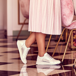 Baskets/casual femme 6010 blanc nacré combiné