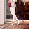 Sandales femme 1271 beige nacré