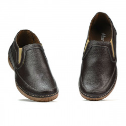 Mocassins femme 6000s café