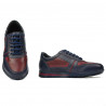 Baskets adolescents 377 indigo+bordeaux