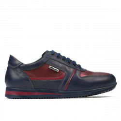 Baskets adolescents 377 indigo+bordeaux
