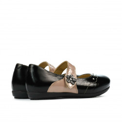 Petits souliers enfants 68c vernis noir combiné