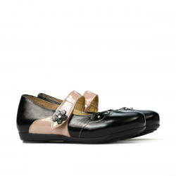 Petits souliers enfants 68c vernis noir combiné
