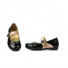 Petits souliers enfants 68c vernis noir combiné