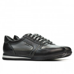Chaussures adolescents 377 noir+gris