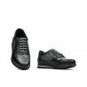 Chaussures adolescents 377 noir+gris