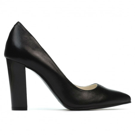 Chaussures élégantes femme 1261 noir satiné