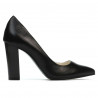 Chaussures élégantes femme 1261 noir satiné