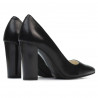 Chaussures élégantes femme 1261 noir satiné