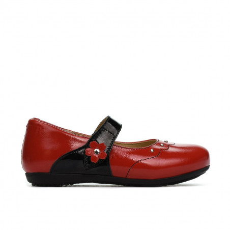 Chaussures petits enfants 68c vernis rouge combiné