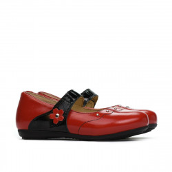Chaussures petits enfants 68c vernis rouge combiné