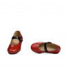 Chaussures petits enfants 68c vernis rouge combiné