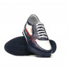 Baskets adolescents 377 indigo+blanc
