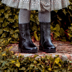 Bottes petits enfants 100c noir lifestyle