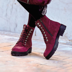 Bottes femme 3336 bufo bordeaux