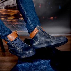 Bottes homme 4103 indigo+marron