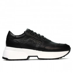 Baskets femme 6019 noir combiné