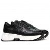 Baskets femme 6019 noir combiné