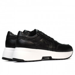 Baskets femme 6019 noir combiné