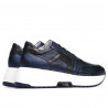 Baskets femme 6019 indigo nacré combiné