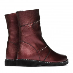 Bottes enfants 3019 bordeaux nacré