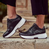 Baskets femme 6019 noir combiné