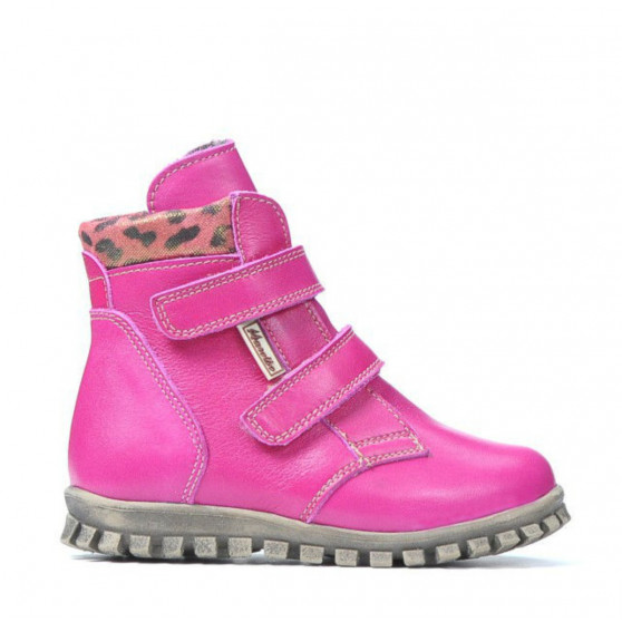 Bottines enfants petits 32c rose+tigris